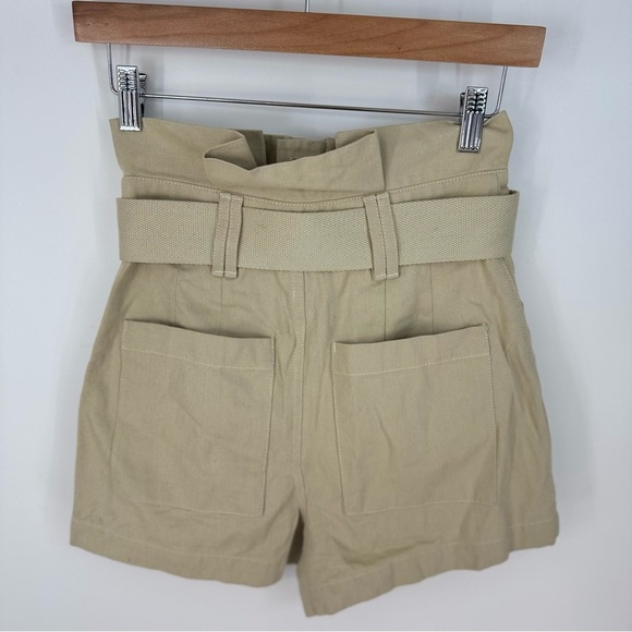 Lovers + Friends Tan High Rise Paper-bag Waist Genesis Short NWT - Picture 4 of 4